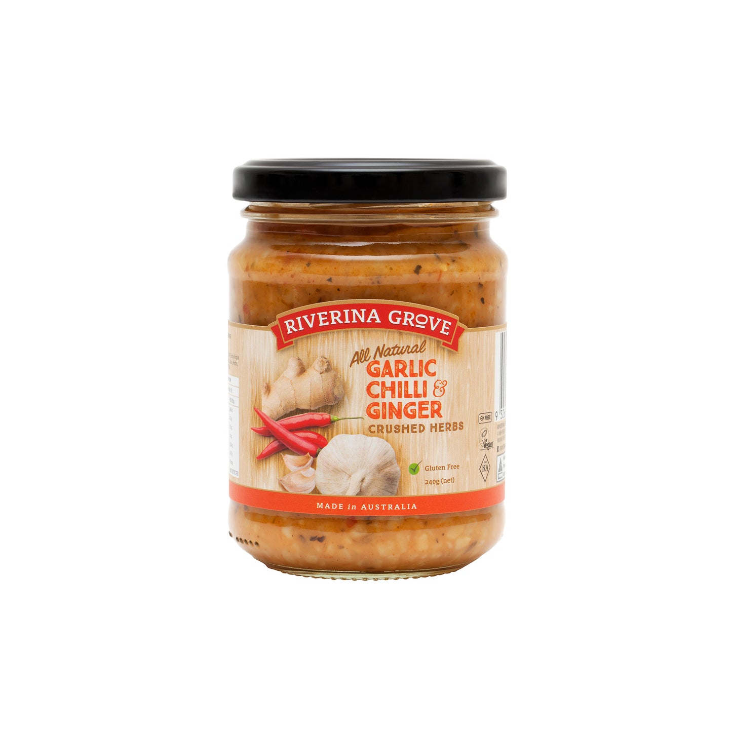 Riverina Grove Garlic Chili & Ginger 240g
