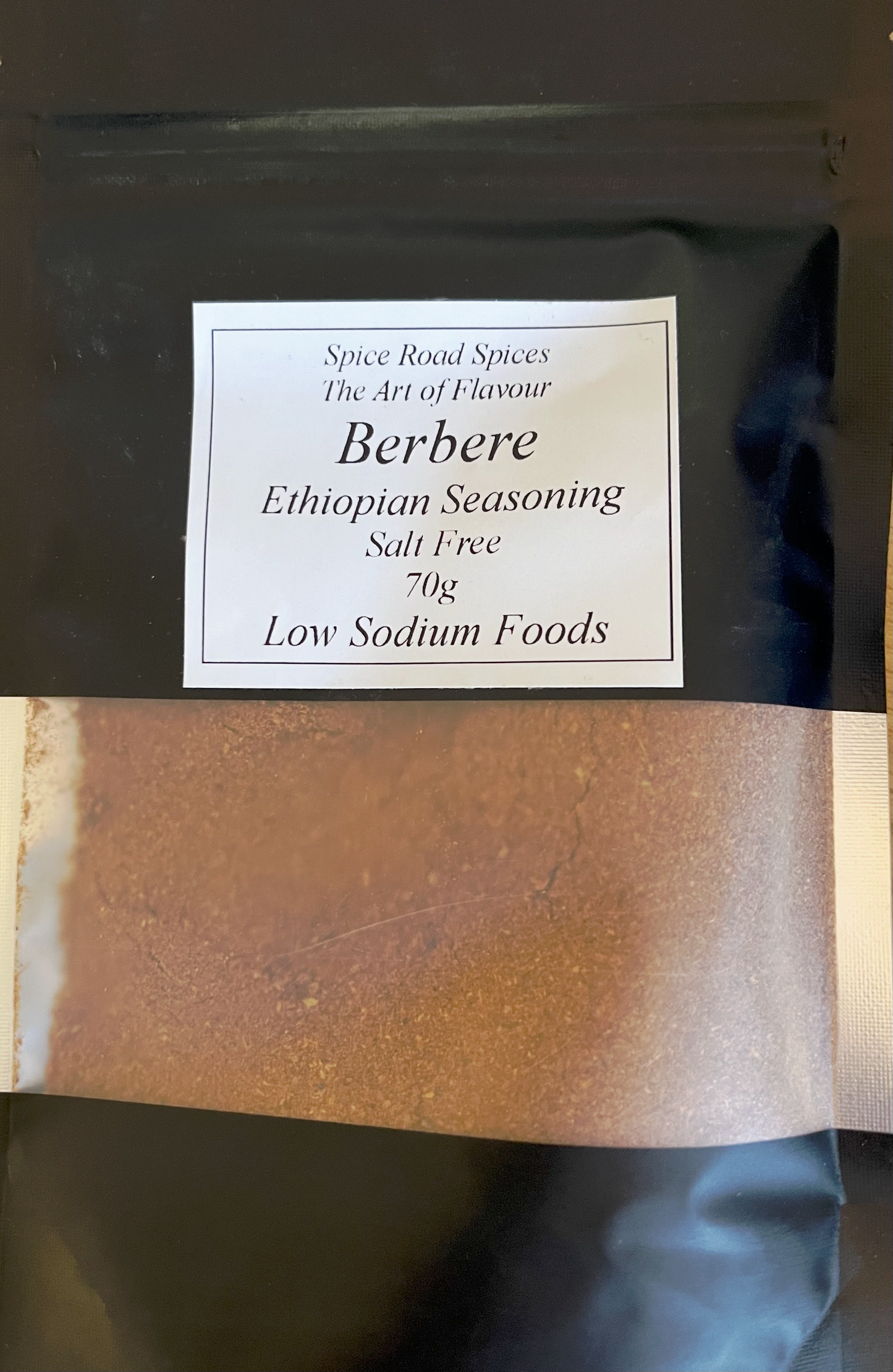 Spice Road Spices -Berbere (Ethiopian) Spice Seasoning pouch - Salt Free - 80g