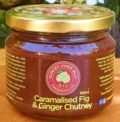 QJJ Caramelised Fig & Ginger Chutney 300ml