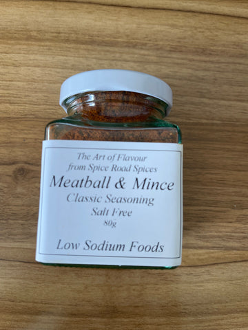 Spice Road Spices - Meatball & Mince Seasoning - Salt Free - 80g