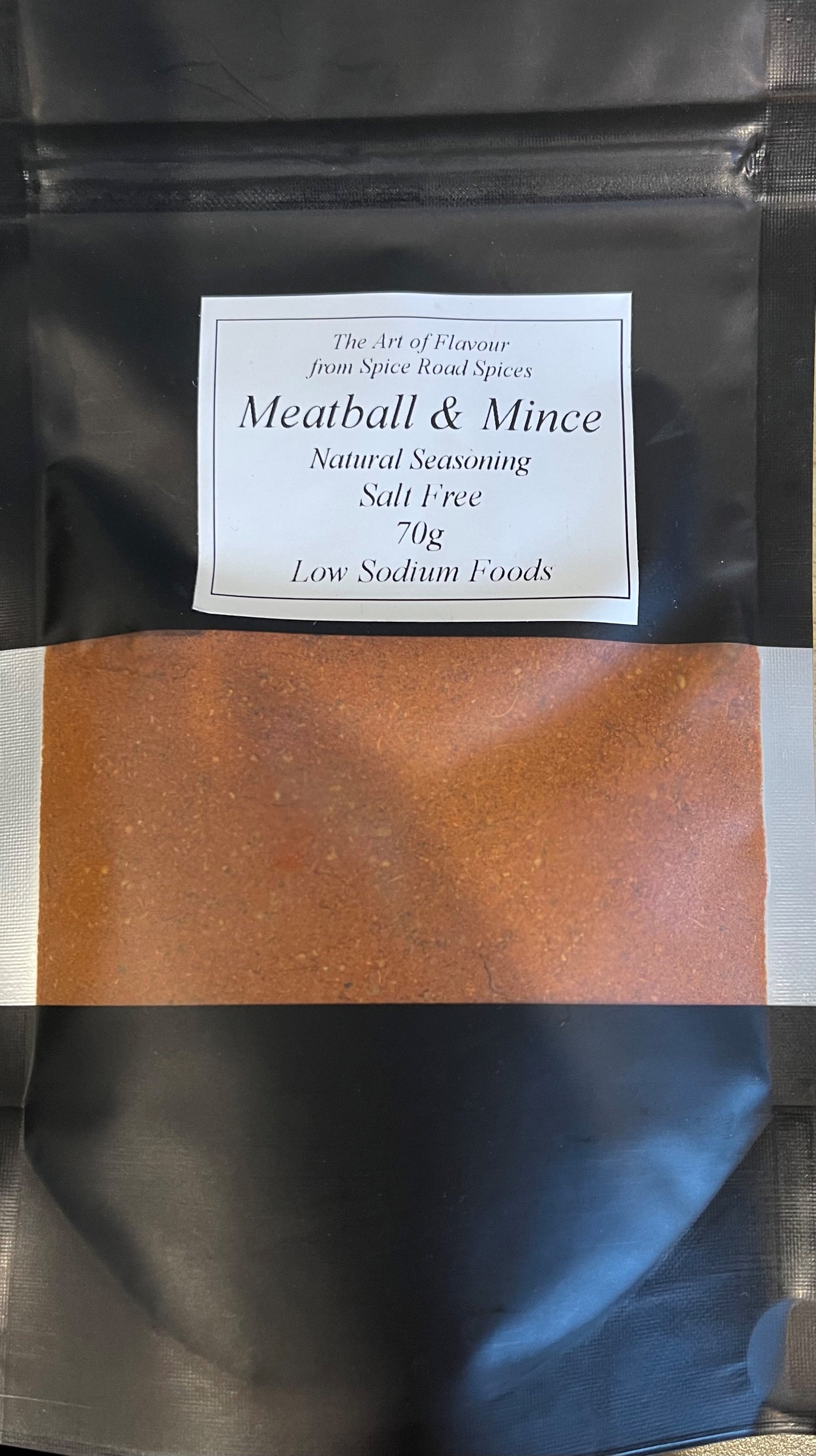 Spice Road Spices - Meatball & Mince Seasoning Pouch - Salt Free - 70g