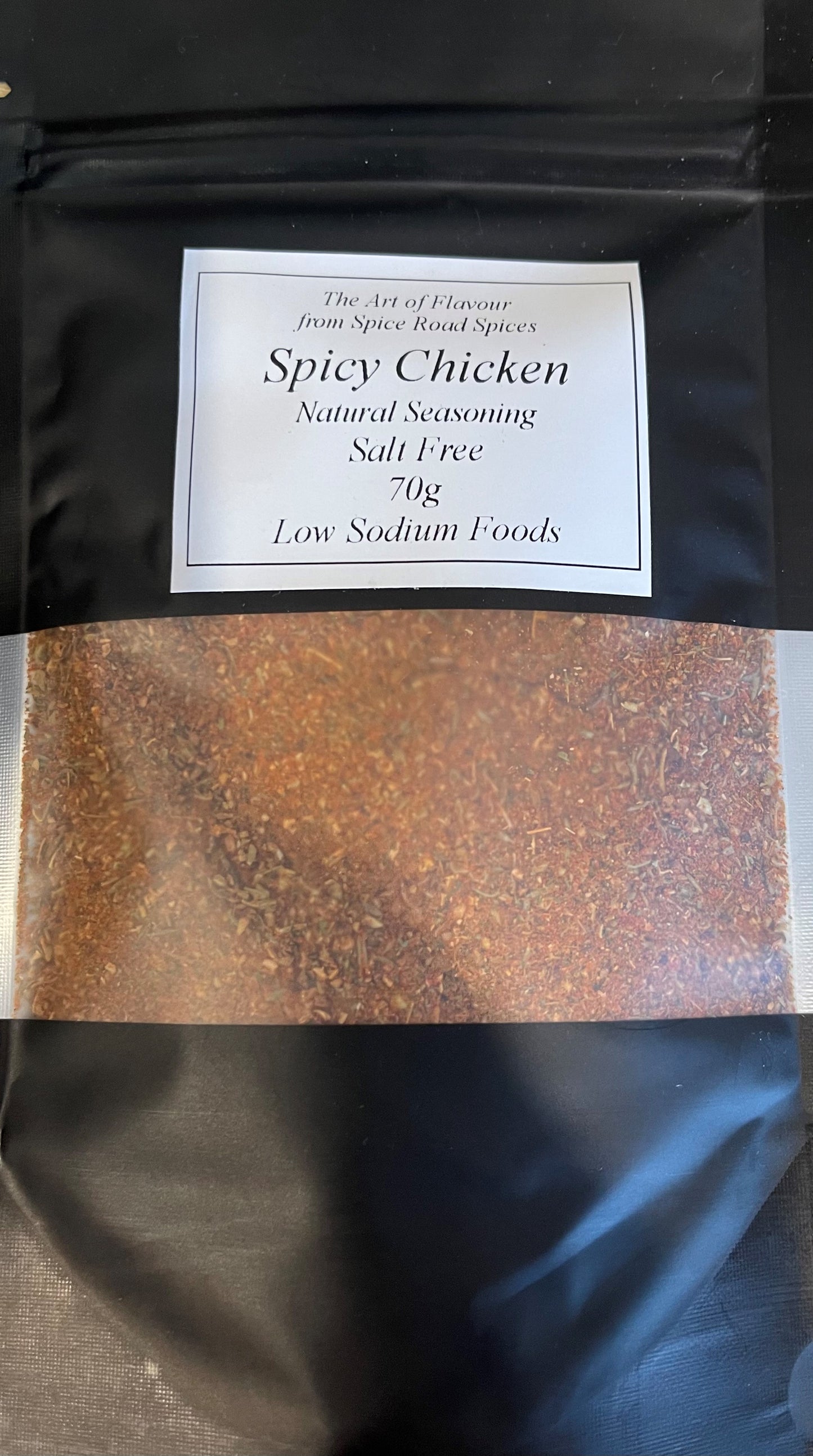 Spice Road Spices - Spicy Chicken Seasoning Pouch - Salt Free - 70g