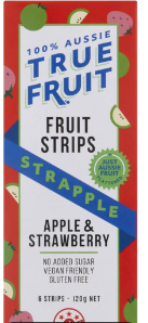 Sun Valley 100% True Fruit Strips - Apple & Strawberry Multipack (6 bars) , No Added Sugar, Gluten Free, 120g