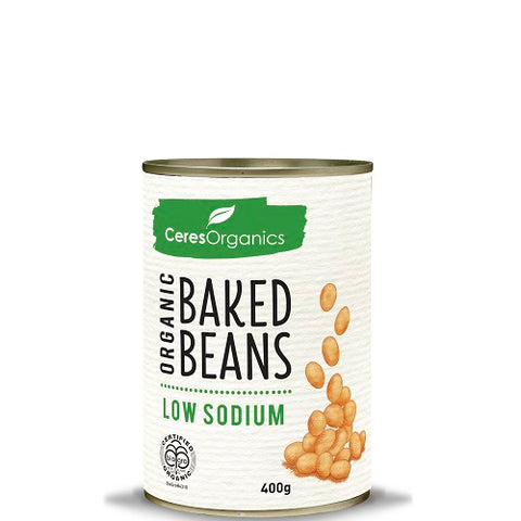 Ceres Organics Baked Beans - Low Sodium - 400gms - Low Sodium Foods