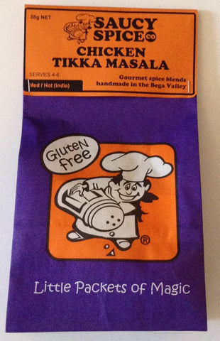 Saucy Spice Co Chicken Tikka Masala - 38g. Gluten Free - Low Sodium Foods