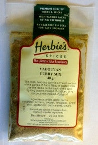 Curry Blend Vadouvan Curry Spice Herbie's Vadouvan Curry Mix 40g