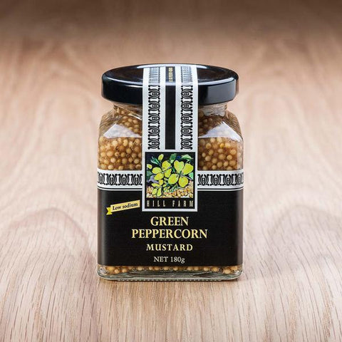 Hillfarm Green Peppercorn Mustard -- 180gms - Low Sodium Foods
