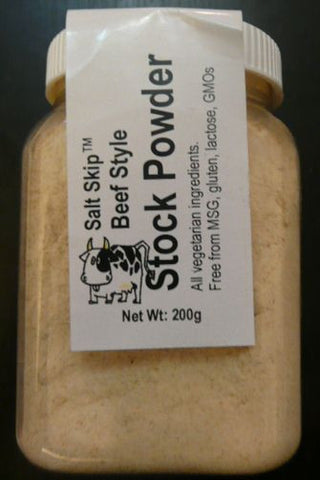 Salt Skip Beef Style Stock Powder 200g - Gluten Free - Low Sodium Foods