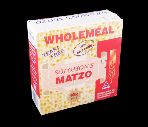 Solomon's Wholemeal Matzo - 400 g - Low Sodium Foods