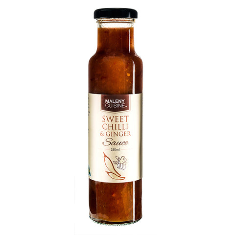 Maleny Cuisine Sweet Chilli & Ginger Sauce - 250ml. Gluten Free