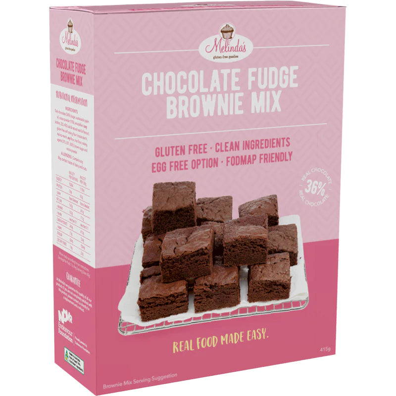 Melinda's Choc Fudge Brownie Gluten Free Mix 415g