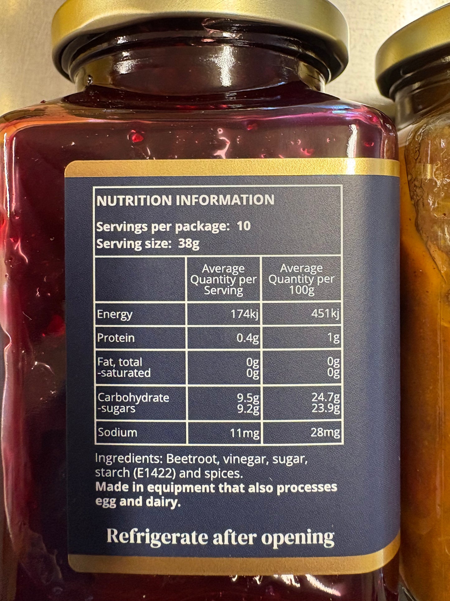 New England Larder, Beetroot Relish 385g