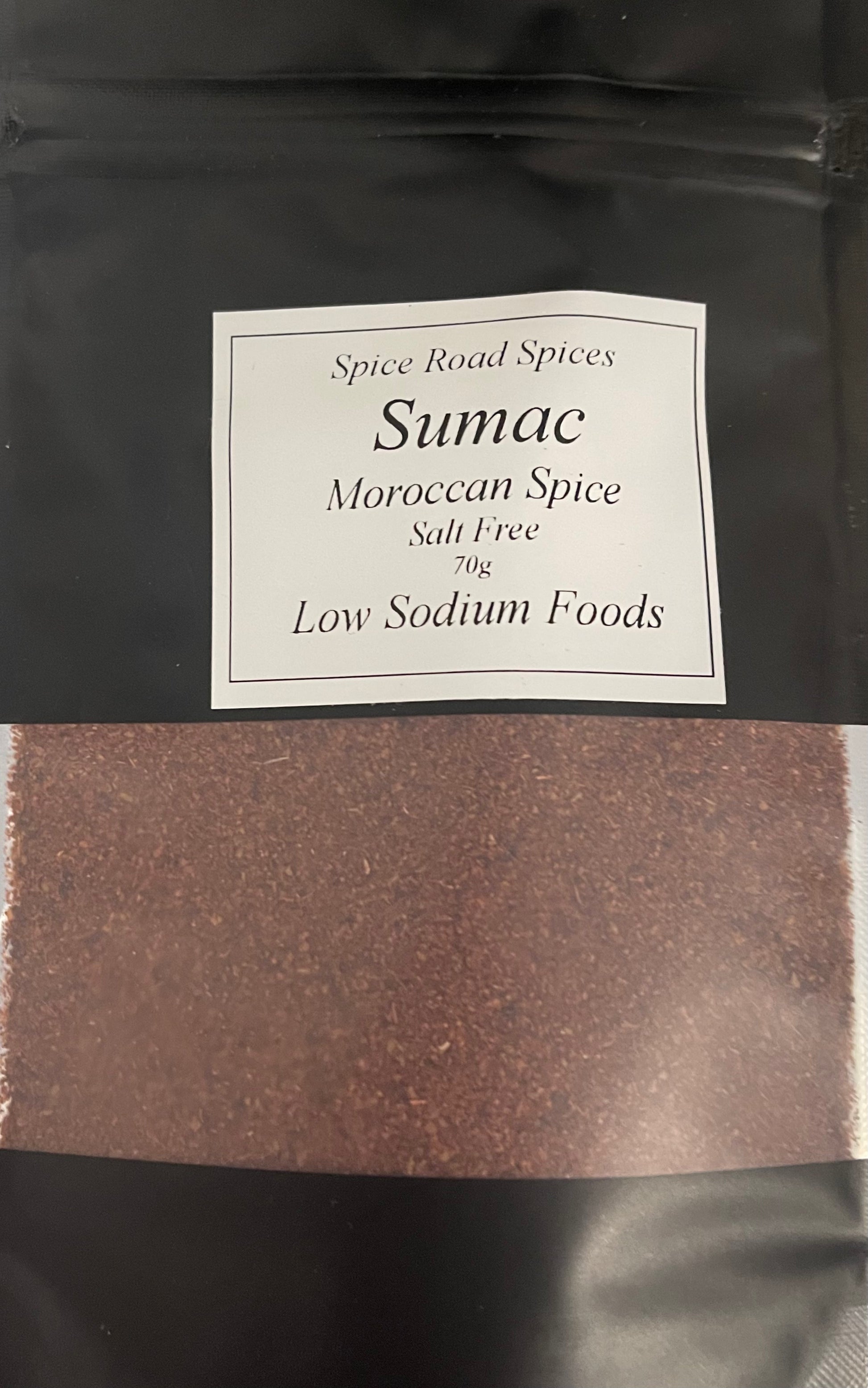 Sumac Salt Spice Road Spices - Sumac Seasoning pouch- Salt Free - 80g – Low Sodium ...