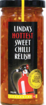 Linda's Hottest Sweet Chilli Relish 300gm