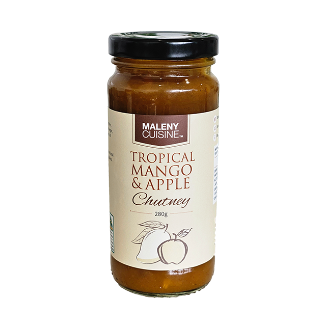 Maleny Cuisine Tropical Mango & Apple Chutney - 280g.Gluten Free