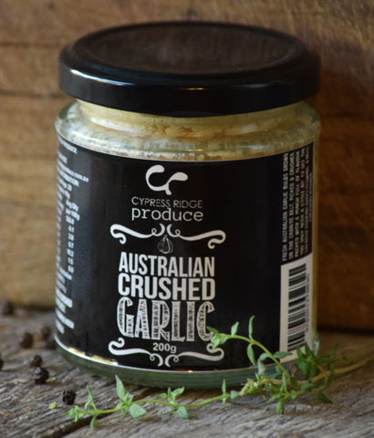 Cypress Ridge Produce, Australian Crushed Garlic 200g