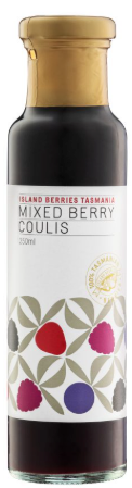 Island Berries Tasmania Mixed Berry Coulis 250ml
