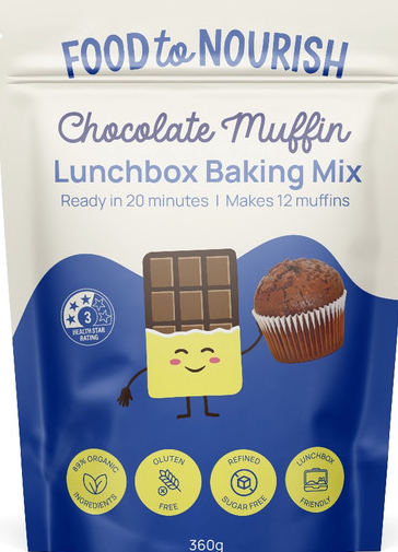 Food to Nourish Baking Mix Choc Muffin 360g
