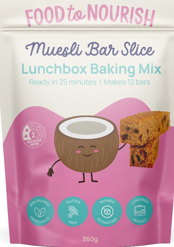 Food to Nourish  Baking Mix Muesli Slice 360g