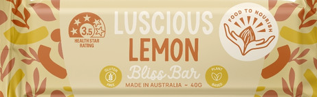 Food to Nourish Bliss Bar Lucious Lemon 40g