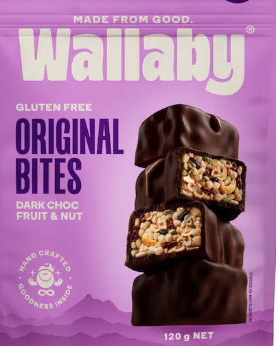Wallaby Bites Dark Chocolate Fruit & Nut - Gluten Free 150g