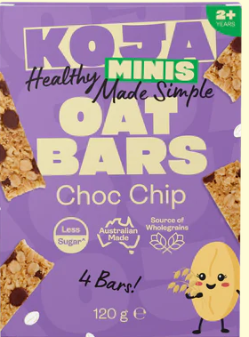 Koja Multipack Mini's Oat Bar Choc Chip 120g