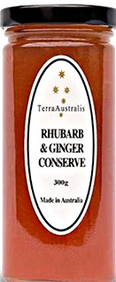 TerraAustralis Rhubarb & Ginger Conserve 300gm