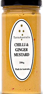 TerraAustralis Chilli & Ginger Mustard 250gm