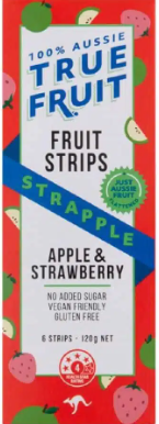 Sun Valley 100% True Fruit Strips - Apple & Strawberry Multipack (6 bars) , No Added Sugar, Gluten Free, 120g