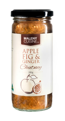 Maleny Cuisine Apple, Fig and Ginger Chutney 280g Gluten Free