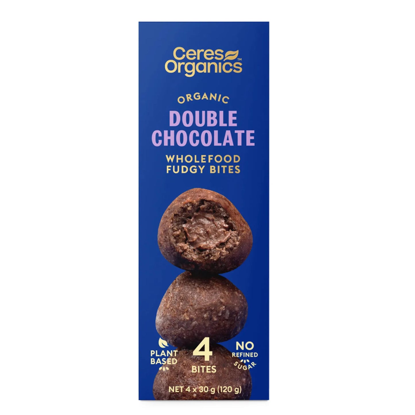 Ceres Fudgy Bites - Double Chocolate (4X30g) 120g