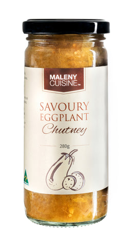Maleny Cuisine Savoury Eggplant Chutney - 280g. Gluten Free