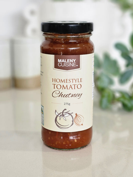 Maleny Cuisine Homestyle Tomato Chutney  - 275g. Gluten Free
