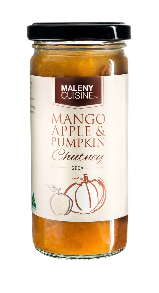 Maleny Cuisine Mango, Apple & Pumpkin Chutney - 280g.Gluten Free