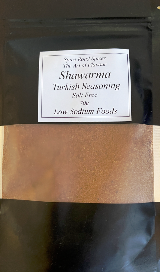 Spice Road Spices -Shawarma (Turkish) Seasoning - Salt Free - 80g (pouch)