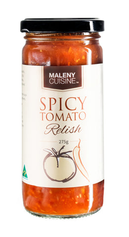 Maleny Cuisine Spicy Tomato Relish - 275g. Gluten Free