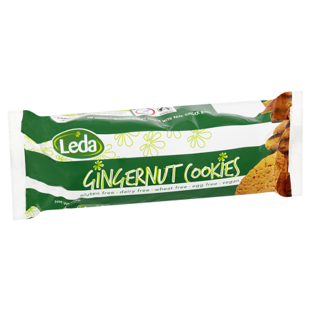 Leda Nutrition Biscuits Gingernut 155g, Gluten & Dairy Free