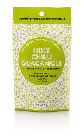 Spice Trading Co Holy Chilli Guacamole Gourmet Dip Mix - 25g - GF - Low Sodium Foods