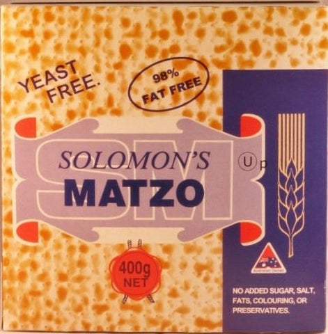 Solomon's Matzo Crackers - 400g - Low Sodium Foods