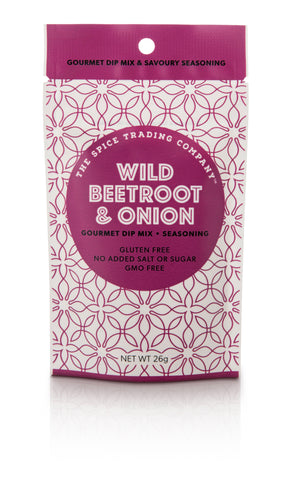 Spice Trading Co Wild Beetroot and Onion Gourmet Dip Mix -26g - GF - Low Sodium Foods
