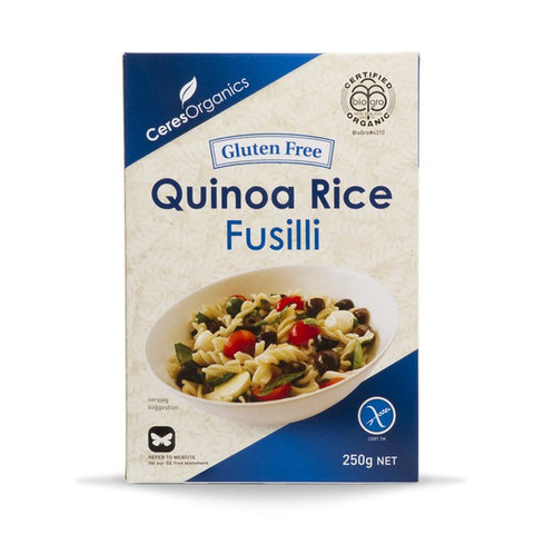 Ceres Quinoa Organic Rice Fusilli 250g (Gluten Free)