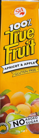 Sun Valley 100% True Fruit Strips - Apricot & Apple, Multipack (6 bars) , No Added Sugar, Gluten Free, 120g