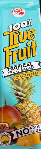 Sun Valley 100% True Fruit Strips - Tropical Multipack (6 bars) , No Added Sugar, Gluten Free, 120g