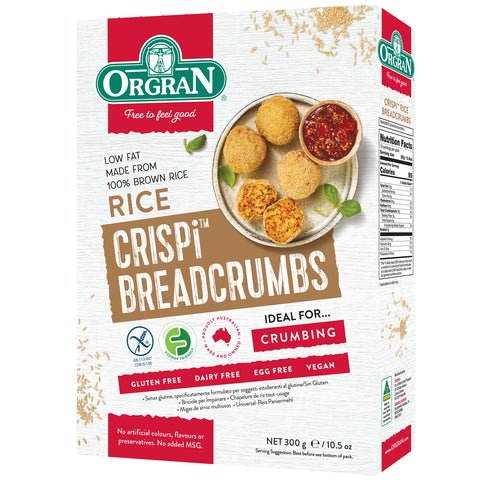 Orgran Crispi Rice Breadcrumbs, Gluten Free - 300gm