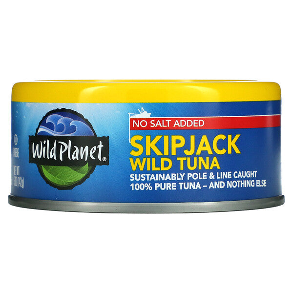 Wild Planet Skipjack Wild Tuna No Salt Added 5 oz.
